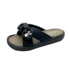 bow-tie rhinestone slippers women line outside wear flat leisure senior sense slippers