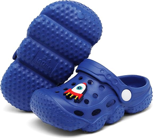 Kids Girls Boys Clogs Garden Shoes Toddler Slides Sandals Children Water Shower Beach Pool Slippers Indoor Outdoor