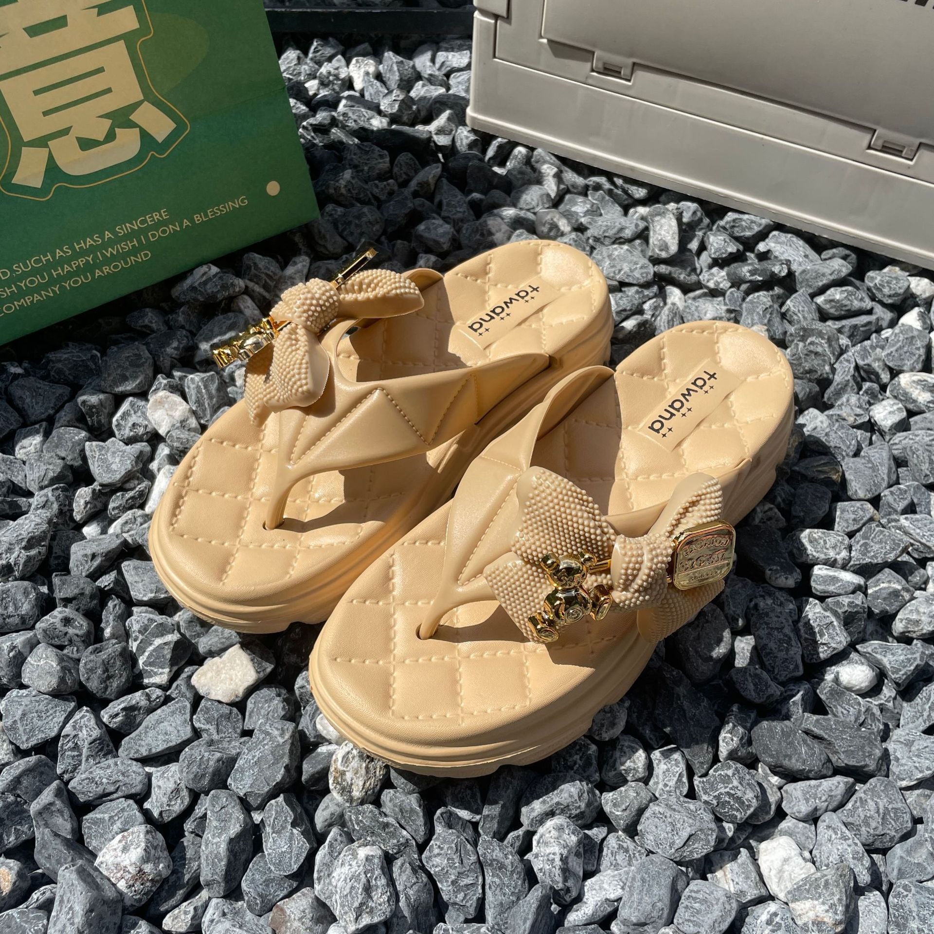 Women Summer Slippers Sand Beach Flip Flops Female Platform Slipper Outdoor Slides Seaside Sandals