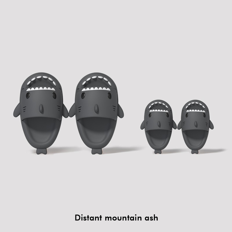 Women Men Summer Beach Shark Slippers Top Fins Charms Cartoon Pvc Cheese Clogs Charms Accessories Shoe Buckle Decoration