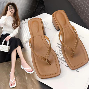 Flip Flops For Women Yoga Mat Comfortable Beach Thong Sandals With Arch Support Square Toe Flat Sandals Comfy Platform Casual Shoes Summer Travel Slipper 
