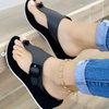Wedge Platform Sandals Casual Beach Flip Flops for Women Summer Comfortable Walking Wedges for Indoors or Outdoors