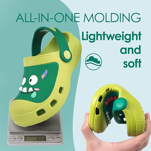Toddler Little Kids Clogs Boys Girls Dinosaur Water Pool Beach Garden Sandals