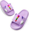  Little Kids Slides Sandals Unicorn Shark Bunny Beach Pool Shower Slides Anti-Skid Home Bath Slippers Cute Summer Outdoor Shoes for Girls and Boys