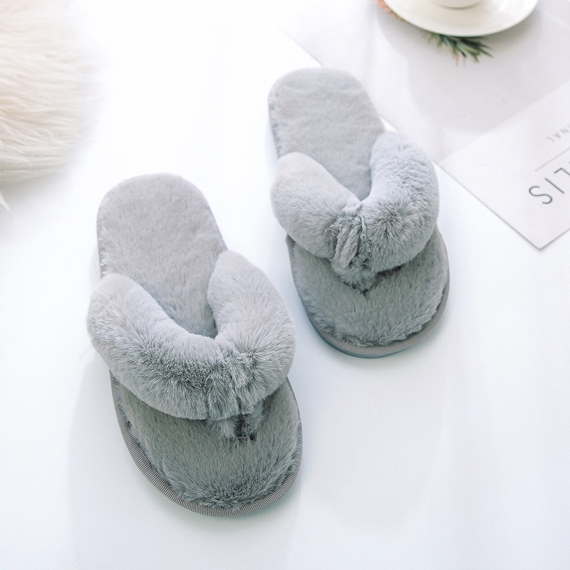 Faux Fur Flip Flops,Flats Flip Flops,Women Flip Flops,Winter Flip Flops,Winter Home Slippers