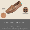 Soft Leather Driving Moccasins for Women - Casual Penny Loafer Comfort
