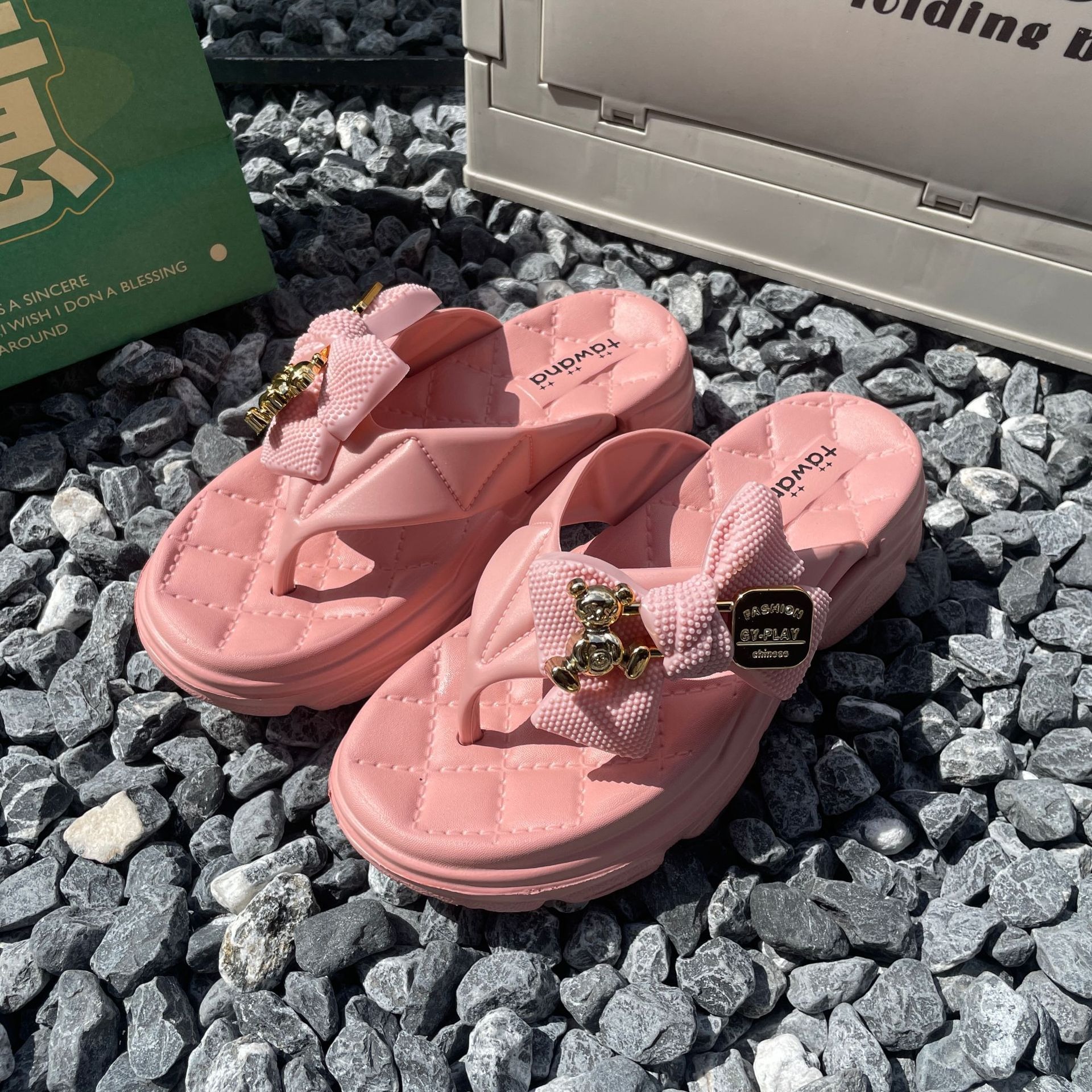 Women Summer Slippers Sand Beach Flip Flops Female Platform Slipper Outdoor Slides Seaside Sandals