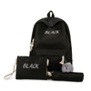 Three-piece Set Girls Backpack Primary and Secondary Schoolbag Set Waterproof 