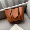 New Autumn and Winter Large Handbag Capacity Soft Leather Shoulder Bag Retro 