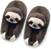 Little animals cute soft thick cotton winter bathroom warm Sloth Slippers Funny Plush Shoes for Men, Women & Kids