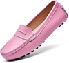 Women's Genuine Leather Penny Loafers Classic Driving Moccasins Casual Slip On Comfort Women Loafer Shoes