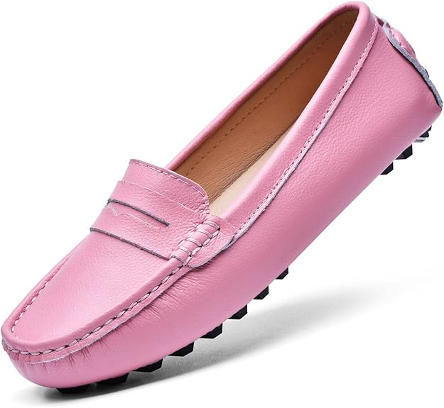 Women's Genuine Leather Penny Loafers Classic Driving Moccasins Casual Slip On Comfort Women Loafer Shoes