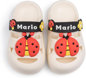 Toddler Boys Girls Breathable Garden Water Clogs Cute Cartoon Slip On Sandals Lightweight Slipper Outdoor Summer Swimming Shoes