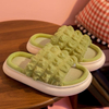 Summer Women Men Slippers Cartoon Linen Thick Platform Female Beach Ladies Shoes Soft Indoor Animals Sandals Flip Flops Slippers