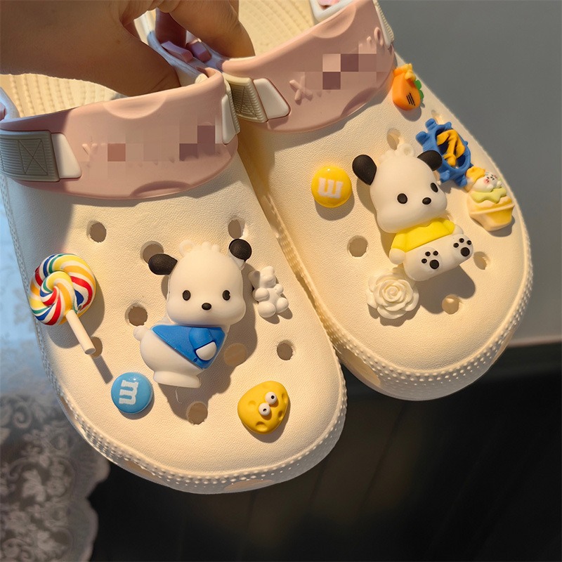 Hot Selling Wholesale 3d Cartoon Garden Shoe Charms Cute Clog Decoration Dog DIY Accessories
