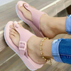 Wedge Platform Sandals Casual Beach Flip Flops for Women Summer Comfortable Walking Wedges for Indoors or Outdoors