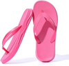 Womens Flip Flops Comfortable Cushion Slip On Beach Thong Sandals for Women Non-Slip