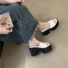 Women Platform Beach Slippers High Heels Wedges Sandals Summer Shoes New Women Shoes Thick Slides Sexy Pumps Fad