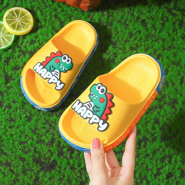Summer cartoon cute non-slip soft soles for children indoor bath boys girls home baby slippers