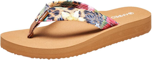 Women's Arch Support Flip Flops Comfortable Casual Summer Beach Thong Sandals