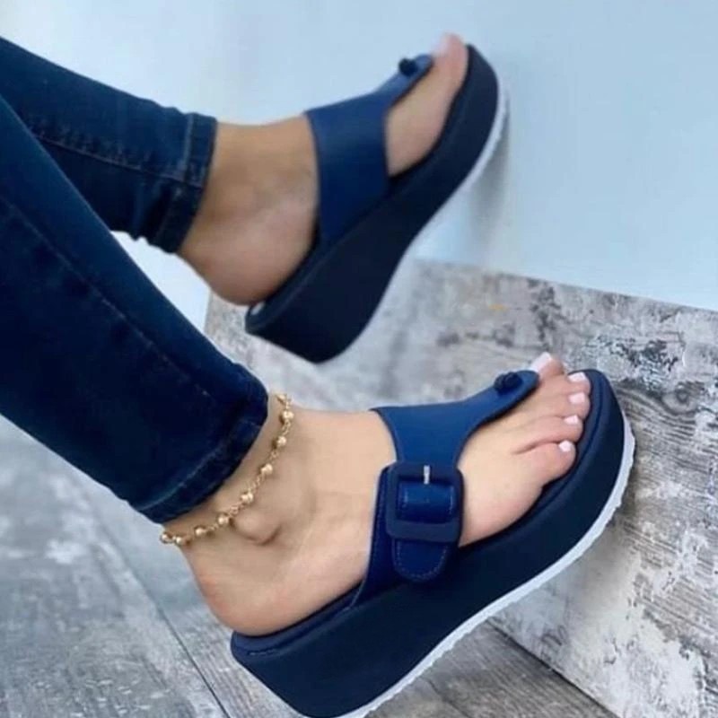 Women Flip Flops Platform Non-slip Thong Sandals Summer Slippers Beach Sandals Comfortable Casual Shoes