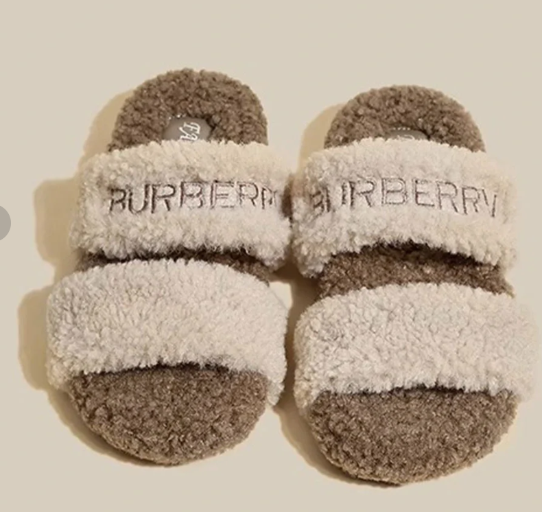 Winter Fashion Soft Warm Comfort Flat Fur Slipper Brand Designer Slip On Loafers Mules Casual Indoor