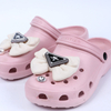 1pcs Bowknot Clog Charms Green Blue White Black Bow PVC Shoe Accessories Decorations for Couples Kids Gifts