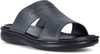 Men's Leather Slides Open Toe Outdoor Slippers Comfort Arch Support Retro Casual Flip Flops Summer Fisherman Slip On Sandals for Men