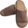 Light Vintage Faux Leather Slippers - Breathable, Unisex, Minimalist Home Use, Non - Slip