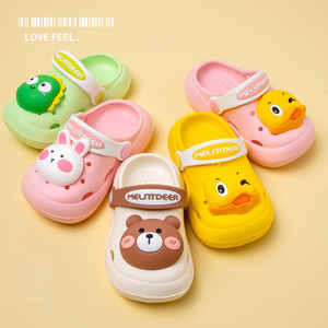  Girl Boy Mules Clogs cartoon slippers cute bear sheep Children slippers 3D animal