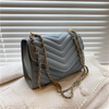 Vintage Rivet Chain Small Shoulder Bags For Women Designer Handbag Flap PU Leather Square Crossbody Bag 