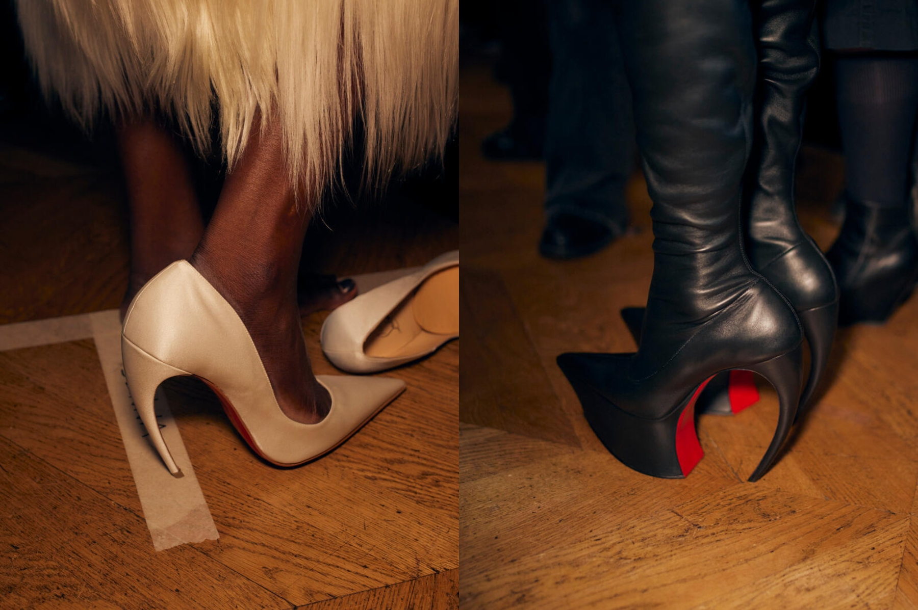 A Closer Look at the Bizarre Christian Louboutin Shoes at the Matières Fécales Show in Paris