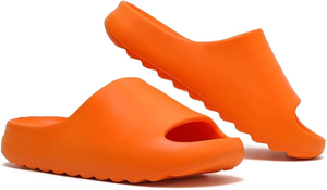 Pillow Slippers Slides for Women and Men, EVA Comfort Super Soft Quick Drying Rubber Shower Cloud Slides, Lightweight Spa Massage Summer Sandals for Adult Couples Indoor and Outdoor
