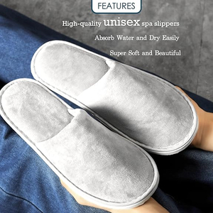  Spa Slippers Non Slip Disposable Slippers For Guest Washable Reusable Which Can Be Used As Women Men House Indoor Bathroom Bedroom Hotel Bride Slippers