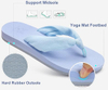 Flip Flops for Women with Arch Support Yoga Mat Comfortable Summer Beach Walking Thong Cushion Sandals Slip On Indoor Outdoor