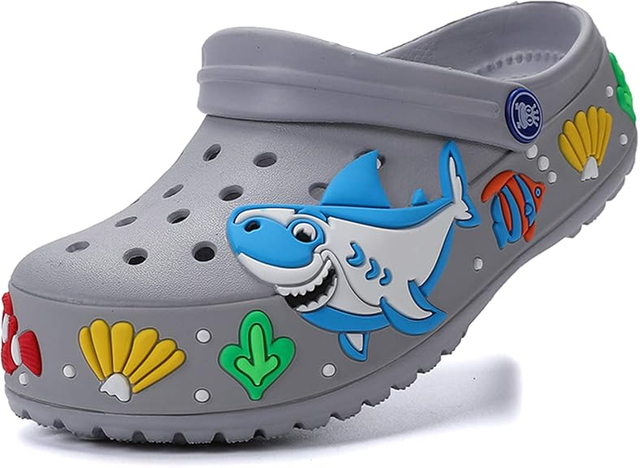Little Kids Clogs Girls Boys Slide Lightweight Garden Shoes Slip-on Beach Pool Shower Slippers