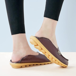 Women's Comfortable Loafers Casual Round Toe Moccasins Wild Driving Flats Soft Walking Shoes Women Slip On