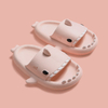 Carton Child Shark Slippers Summer Home Anti-skid EVA Solid Color Couple Parents Kids Outdoor Cool Indoor Household Funny Shoes