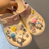 3D Shoe Charms Cute Frog Astronaut Shoe Decoration Kawaii Bees Garden clogs Sandal Accessories Kids Gift