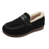 Winter Women Shoes Short Plush Outdoor Sewing Slip-On Casual Ladies Non-Slip Bottom Moccasins Female Comfortable Flats Loafers