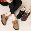 Womens Loafers Chunky plush Heel Loafers Shoes Comfort Slip On Women Vintage House Shoes Indoor Outdoor Memory Foam Ladies Loafers Warm 