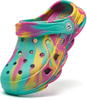 Kid's Tie Dye Clogs Garden Shoes Cartoon Slides Toddler Sandals Beach Slipper Girls Boys