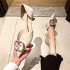 Wedding hi Autumn Patent Leather Concise Women's Shoes Pointed Toe Sandal Office High Heels Pumps Sexy Party 