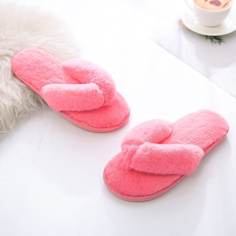 Faux Fur Flip Flops,Flats Flip Flops,Women Flip Flops,Winter Flip Flops,Winter Home Slippers