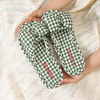 Women Summer Casual Slides Comfortable Flax Slippers Bow Linen Indoor Shoes Platform Sandals Ladies 