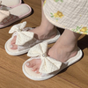Sweet Bow Wholesale Four Seasons Linen Slippers Home Soft Flooring Slippers Women's Summer 