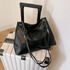 Autumn and Winter Retro Handbag Japanese and Korean Soft Leather Shoulder Bag Large Capacity 
