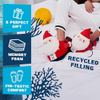 Santa Slippers Secret Santa Gift Funny Holiday Slippers for Men Women & Kids 3 Sizes: S, M, L Gag Gift