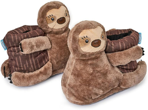 Little animals cute soft thick cotton winter bathroom warm Sloth Slippers Funny Plush Shoes for Men, Women & Kids