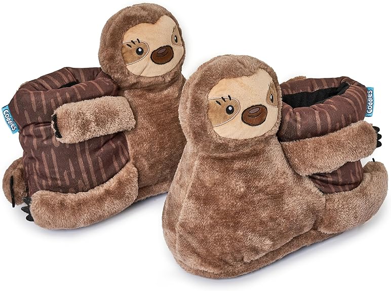 Little animals cute soft thick cotton winter bathroom warm Sloth Slippers Funny Plush Shoes for Men, Women & Kids